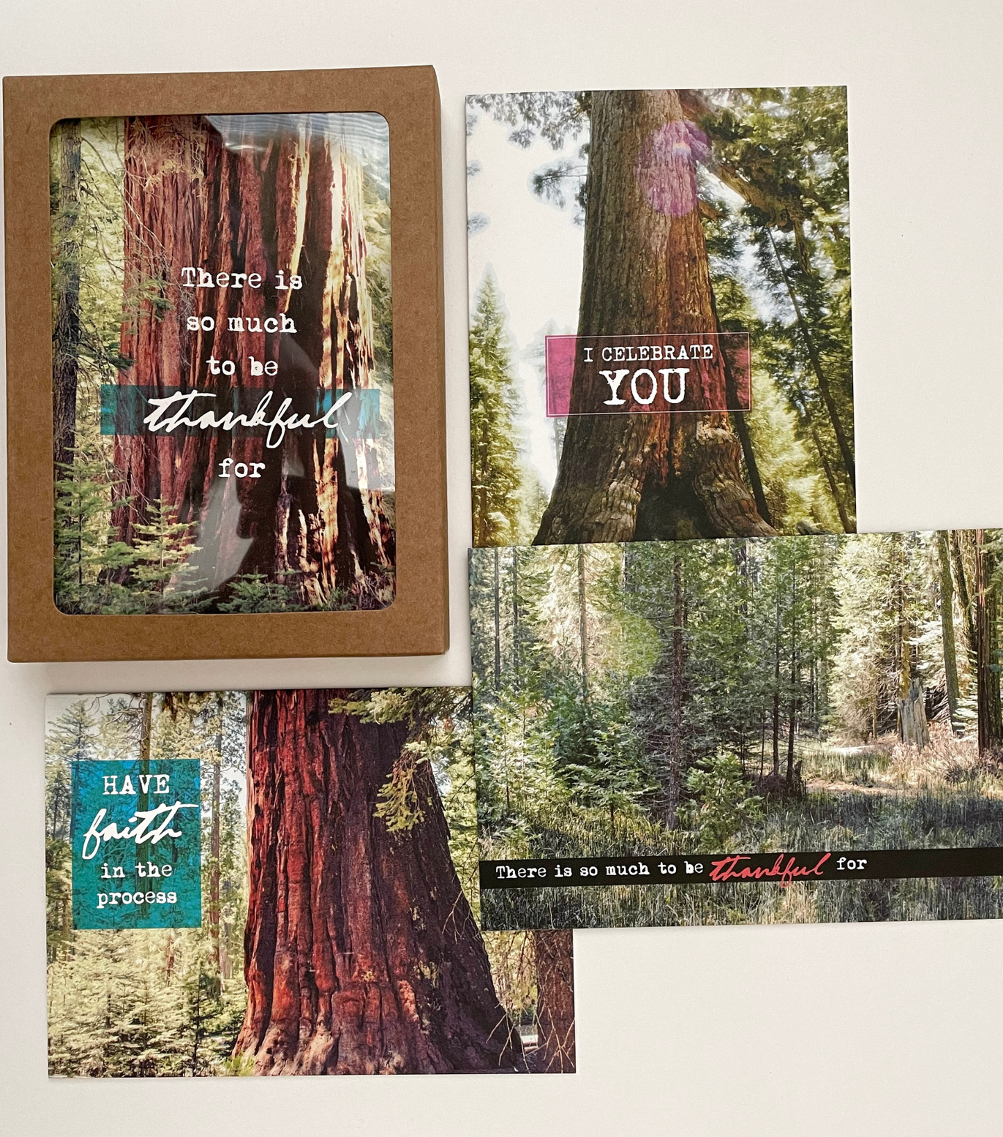 Set Of 4 Note Cards
